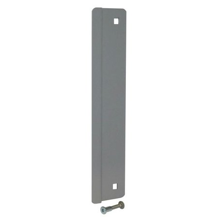 DON-JO 2-5/8" x 12" Adams Rite Blank Latch Protector for Outswing Doors with EBF Fasteners LP312PEBFSL